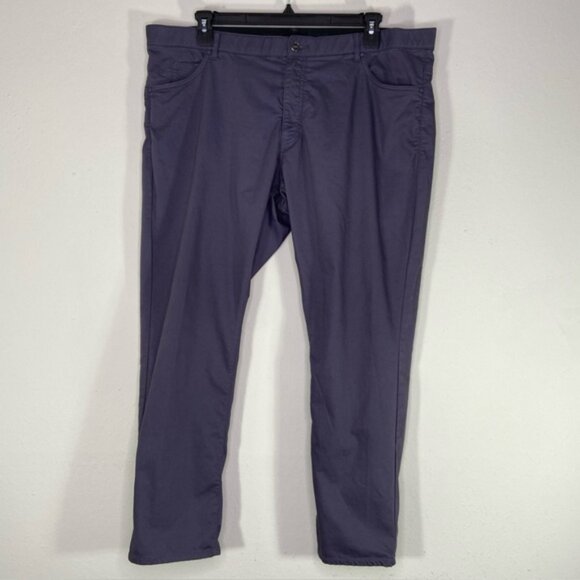 Nike Dri-Fit Men's Grey Pants Size 40x30 5-Pocket Stretch - Picture 1 of 6
